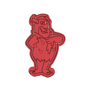 Fred Flintstone Side View Cookie Cutter