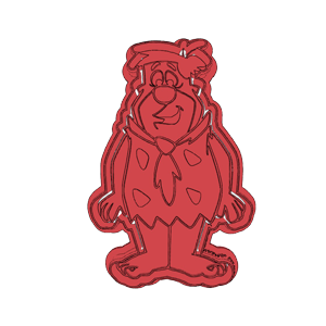 Fred Flintstone Front View Cookie Cutter
