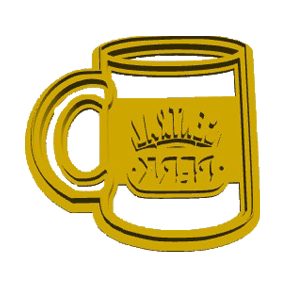 Central Perk Mug Cookie Cutter