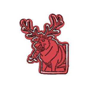 Sven Reindeer Face Cookie Cutter