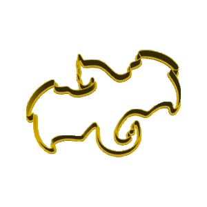 Flying Dragon Outline Cookie Cutter