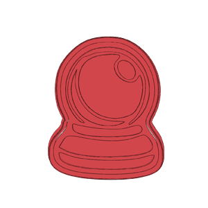 Crystal Ball Cookie Cutter