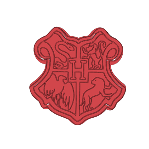 Hogwarts Crest Round Cookie Cutter
