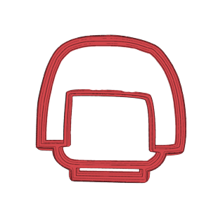 Rounded Hair Brick Character Cookie Cutter