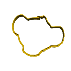 Simba Face Outline Cookie Cutter