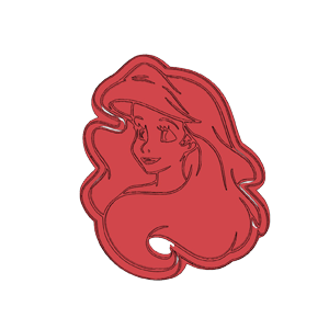 Ariel Portrait Cookie Cutter