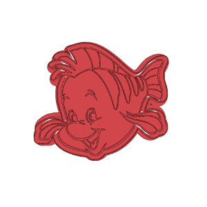 Flounder Face Cookie Cutter