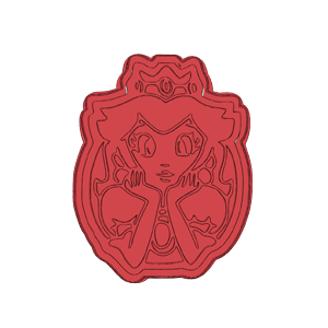Princess Peach Portrait Cookie Cutter