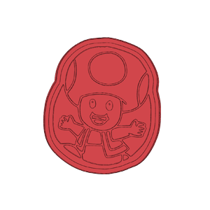 Toad Character Cookie Cutter