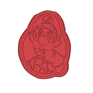 Luigi Waving Cookie Cutter