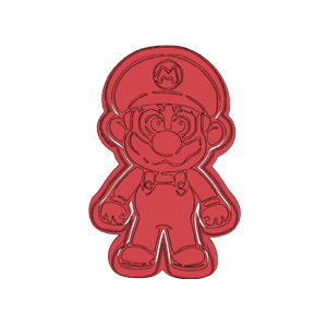 Mario Full Body Cookie Cutter