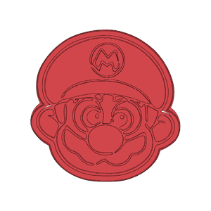Mario Face Cookie Cutter