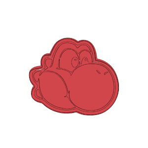 Yoshi Face Cookie Cutter