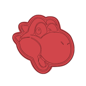 Yoshi Head Cookie Cutter