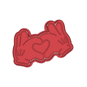 Mickey Hands Cookie Cutter