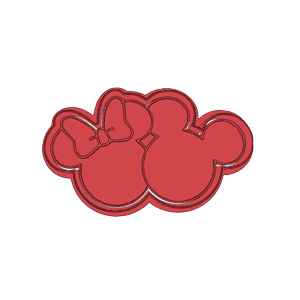 Minnie and Mickey Cookie Cutter