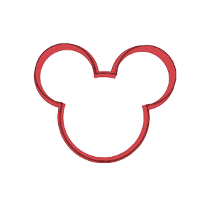 Mickey Outline Head Cookie Cutter