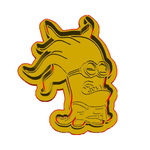 Angry Minion Cookie Cutter
