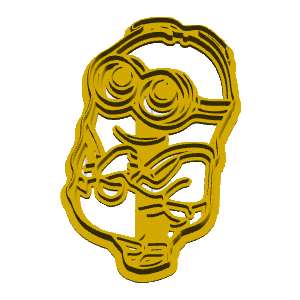 Two-Eyed Minion Cookie Cutter