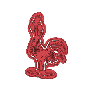 Hei Hei Chicken Cookie Cutter