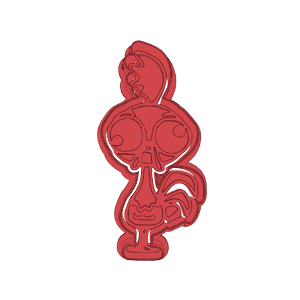 Hei Hei Cartoon Cookie Cutter