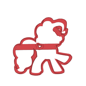 Standing Pony Silhouette Cookie Cutter