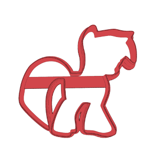 Walking Pony Silhouette Cookie Cutter
