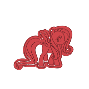 Star Pony Character Cookie Cutter