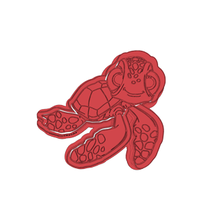 Turtle Character Cookie Cutter