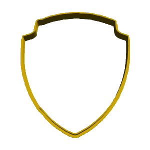 Paw Patrol Badge Outline Cookie Cutter