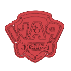 Paw Patrol Logo Cookie Cutter