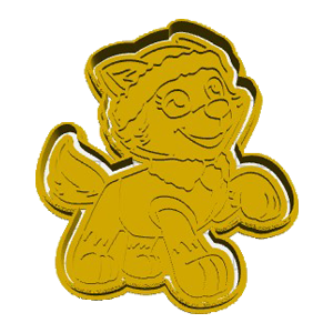 Rubble Sitting Cookie Cutter