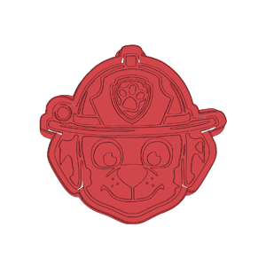 Marshall Face Cookie Cutter