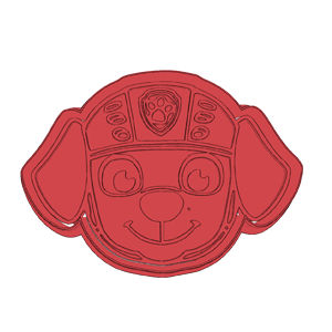 Rubble Face Cookie Cutter