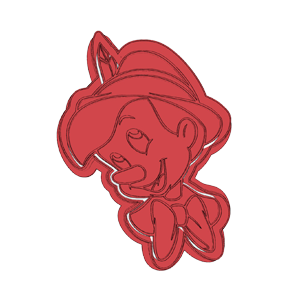 Pinocchio Face Cookie Cutter