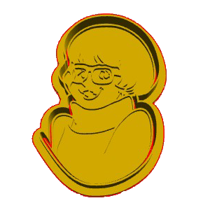 Daphne Face Cookie Cutter