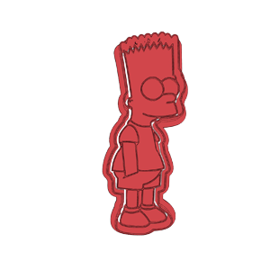 Bart Simpson Side View Cookie Cutter
