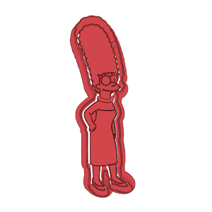 Marge Simpson Full Body Cookie Cutter