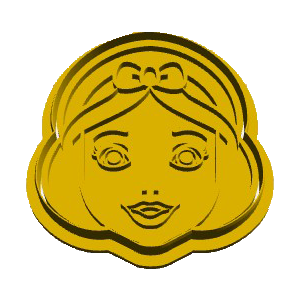 Snow White Face Cookie Cutter