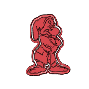 Happy Dwarf Standing Cookie Cutter