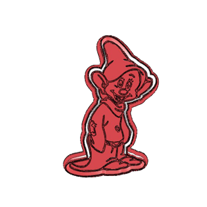 Dopey Dwarf Standing Cookie Cutter