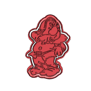 Bashful Dwarf Standing Cookie Cutter