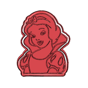 Snow White Portrait Cookie Cutter