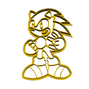 Sonic Running Full Body Cookie Cutter