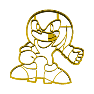 Knuckles Running Cookie Cutter