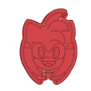Amy Rose Face Cookie Cutter