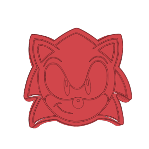 Sonic Face Cookie Cutter
