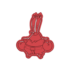 Mr Krabs Cookie Cutter