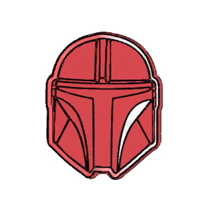 Mandalorian Helmet Cookie Cutter