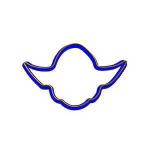 Yoda Outline Cookie Cutter